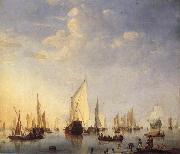 VELDE, Willem van de, the Younger, Ships in the Roads